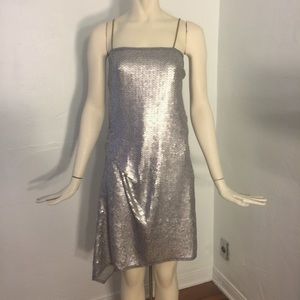 Asymmetrical Sequin Dress